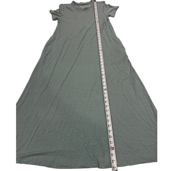 American Giant Women Small Flex Maxi Dress Soft Lightweight Pockets Comfy Basic - Picture 10 of 10